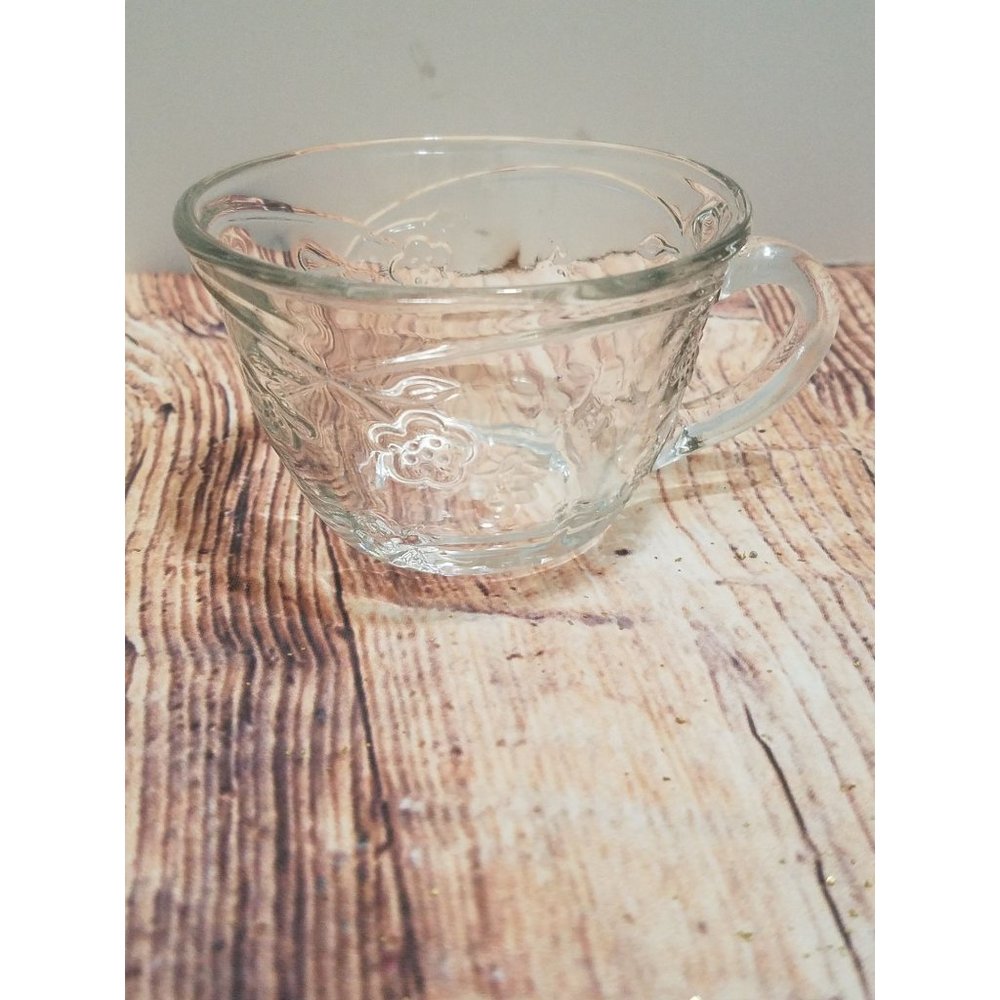 Replacement Floral Anchor Hocking Punch Cups Savannah